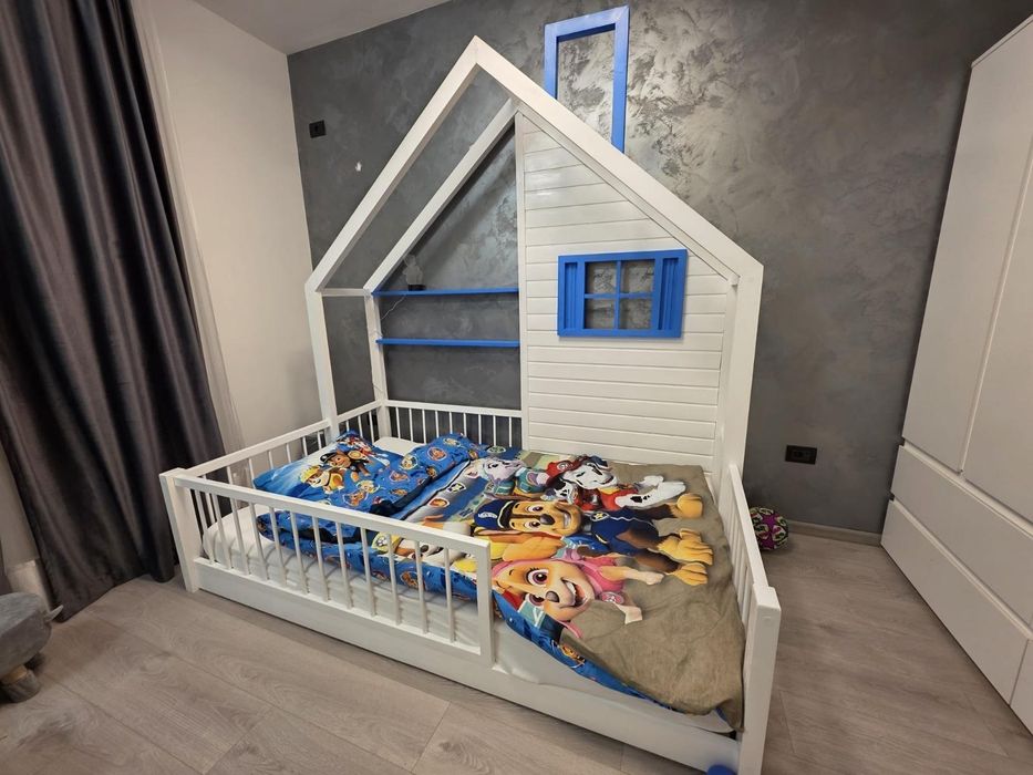 Pat Montessori copii din lemn masiv – modele la comandă, livrare în to