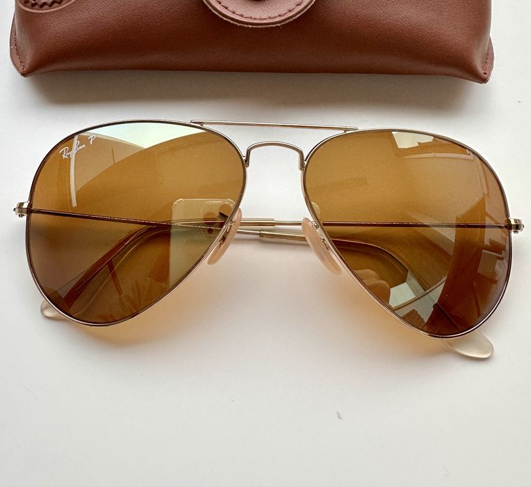Ray Ban RB3025 Limited Edition 58MM Gold Mirror