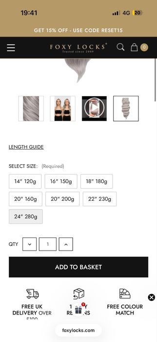 Extensii păr natural premium – Foxy Locks (Silver Fox)