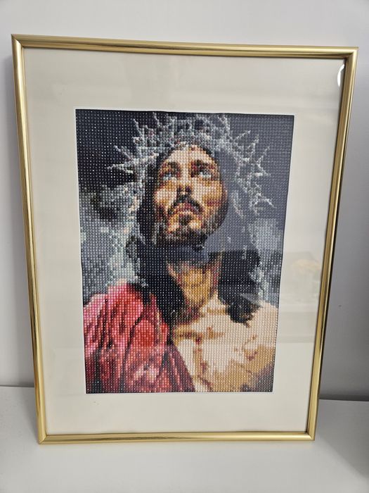 Tablou Diamond Painting lucrat manual 30x40 cm – pictură cu diamante h
