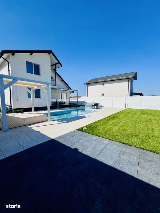 Casa de vanzare noua, 5 camere - Berceni, Piscina - 450 mp - La cheie