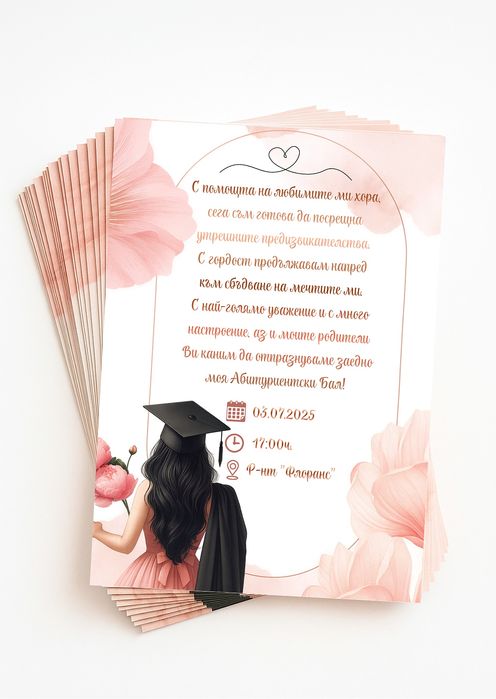 Покани за кръщене,сватби,балове и др.