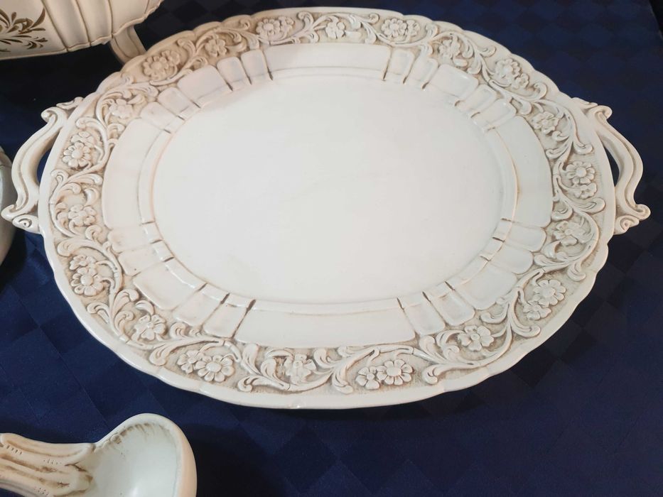 Порц. супник,плато и черпак , Захарница и латиера Severin Handgemalt