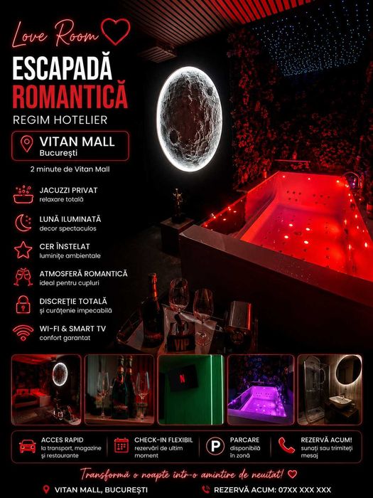 Inchiriere REGIM HOTELIER VITAN sector 3 Titan 13 PăCATE  love room