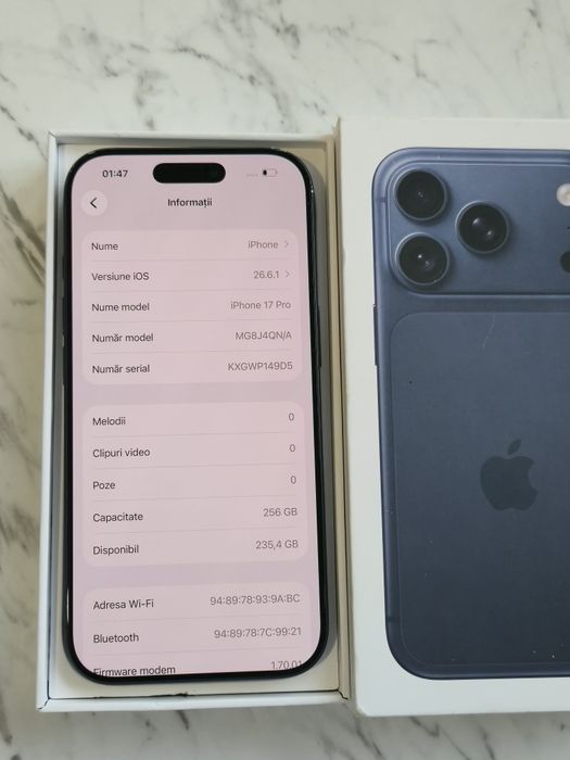 Vand/Schimb iPhone 17 Pro 256gb