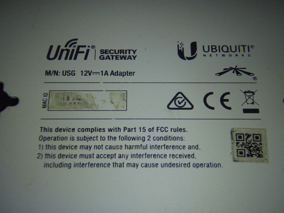 Ubiquiti Unifi Security Gateway USG