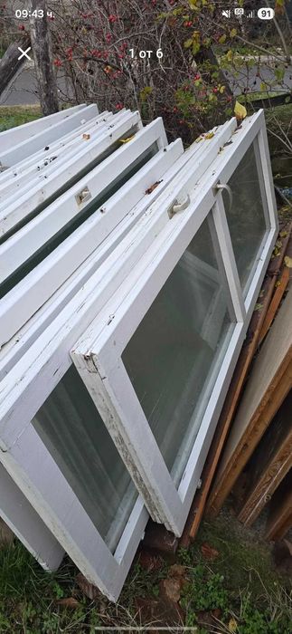 Дървени здрави двойни прозорци