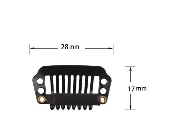 Клипси/шноли за екстеншъни - коса за удължаване, със силикон, 8/9 зъба