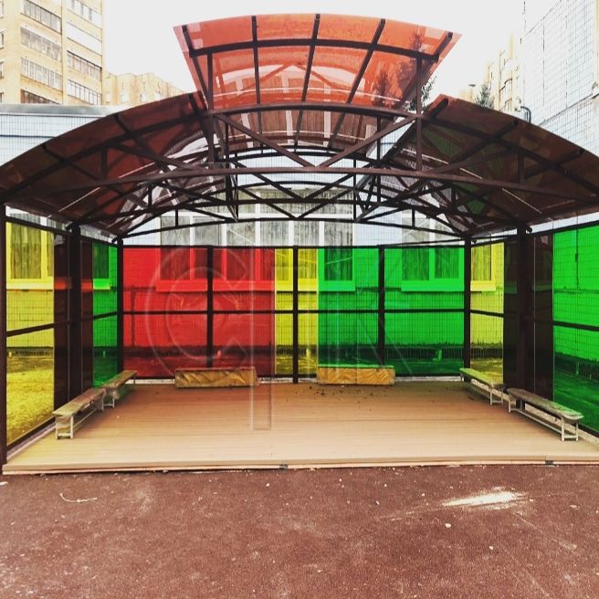 Навес и перегородки из сотового поликарбоната Pantera дилерская цена