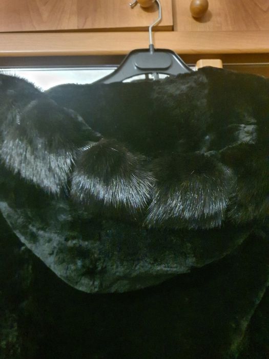 Шуба мутон с норкой