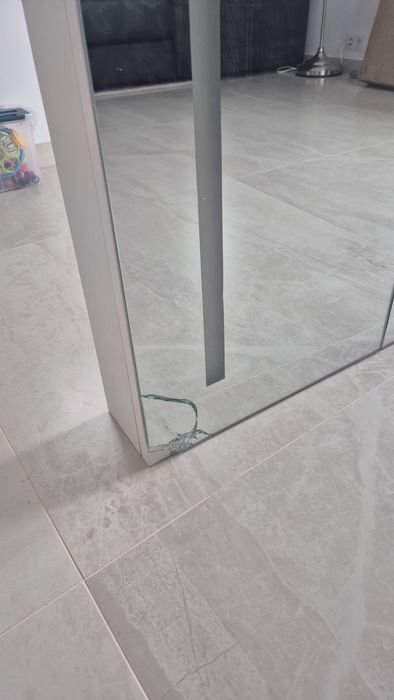 Dulap de  baie cu oglinda si  LED 120 cm