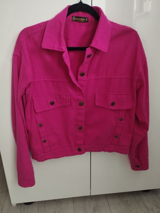 Geaca de blugi roz bombon