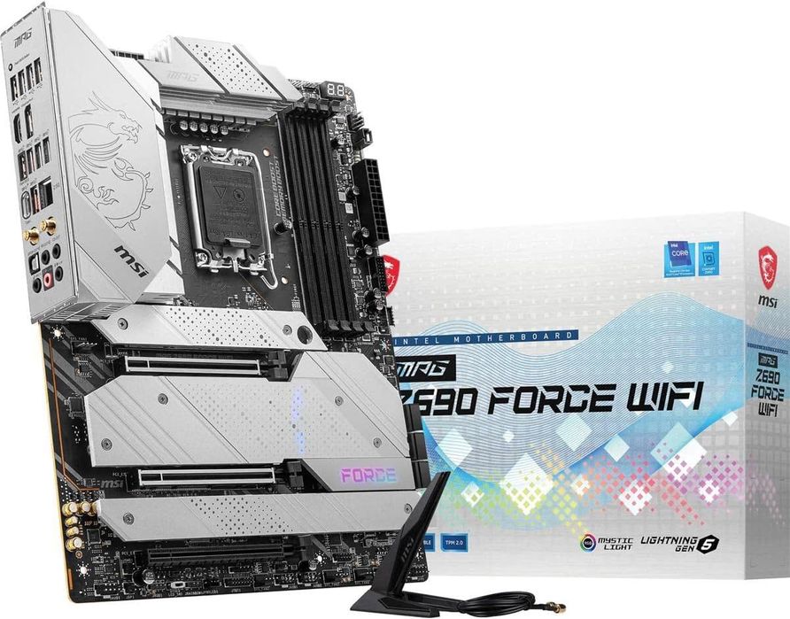 MSI Z690 Force WiFi DDR5 для мощного Intel LGA1700, Wi-Fi 6E, ATX