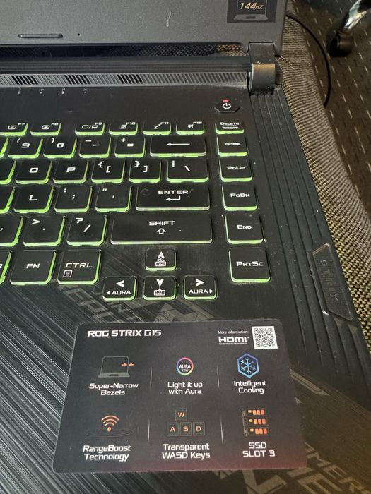 Asus Rog Strix 15, Intel i5 Nvidia GeForce Gtx 1650 Ti