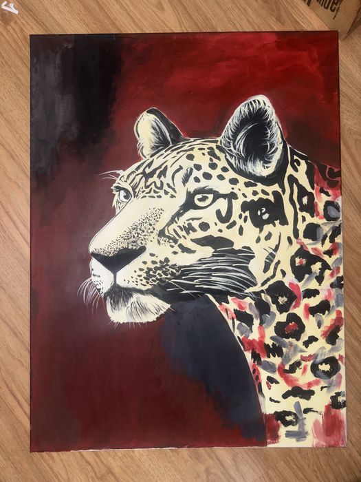 Картина “леопард”