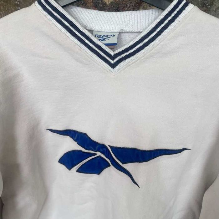 Суичър Reebok бяло и синьо размер S