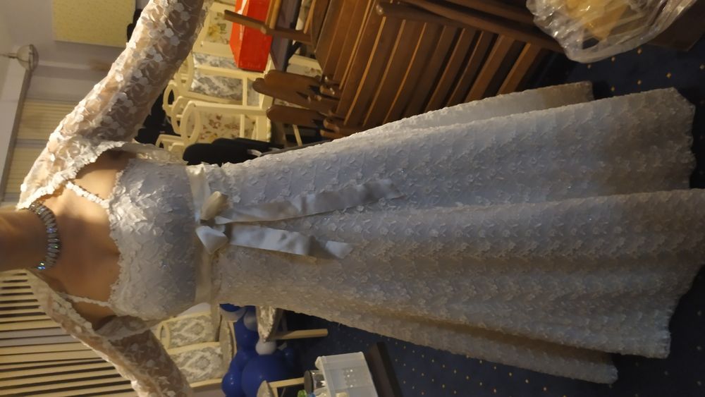 Булчинска рокля, цвят шампанско