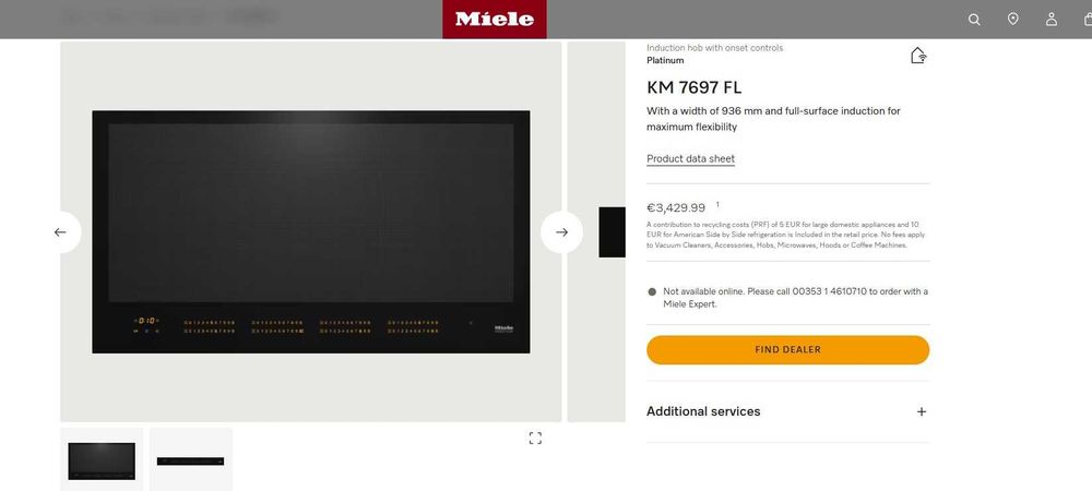 Vand plita Miele KM 7697 FL