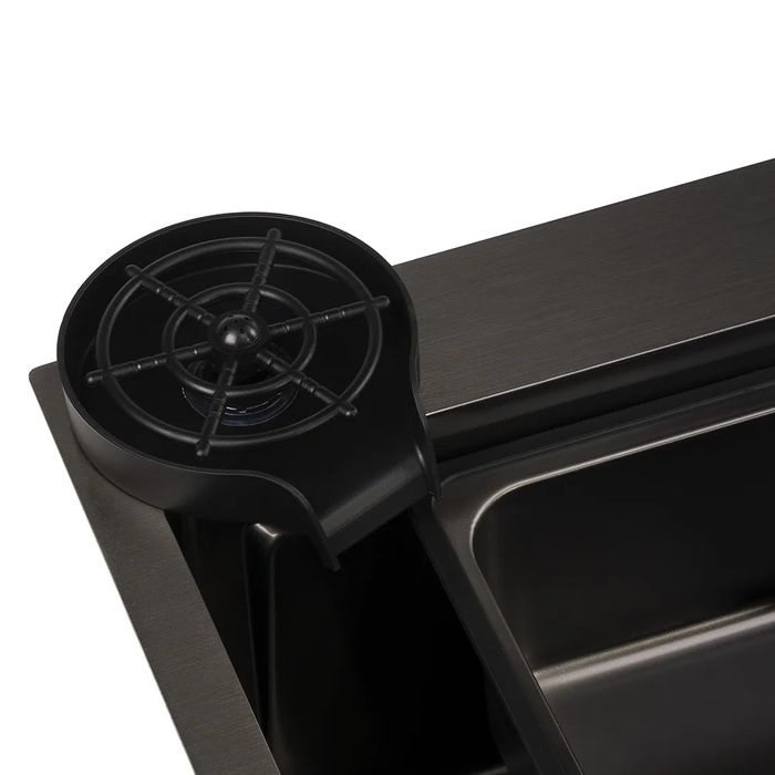 Мултифункционална кухненска мивка със сатенено покритие CASCADA