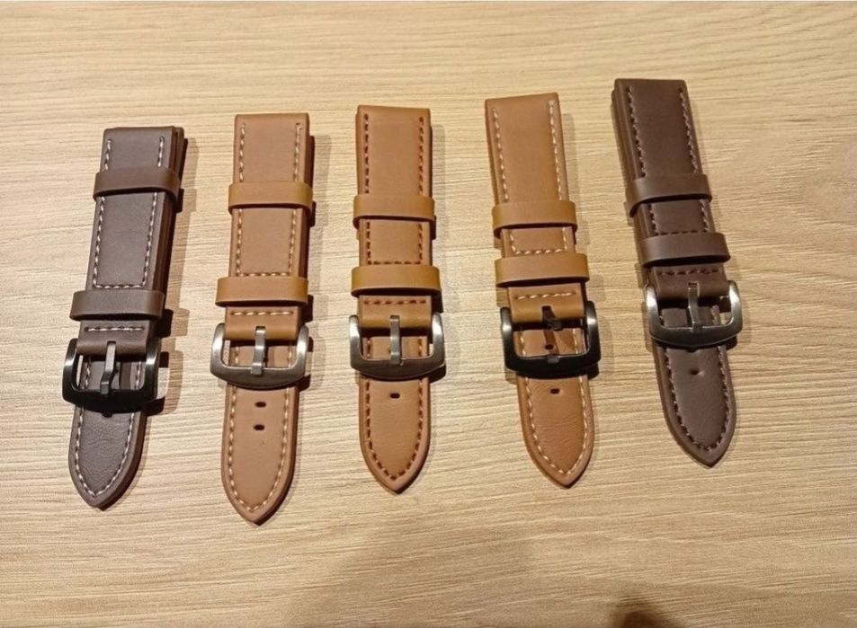 curea ceas piele naturala maro inchis deschis negru 24 mm 24mm noua