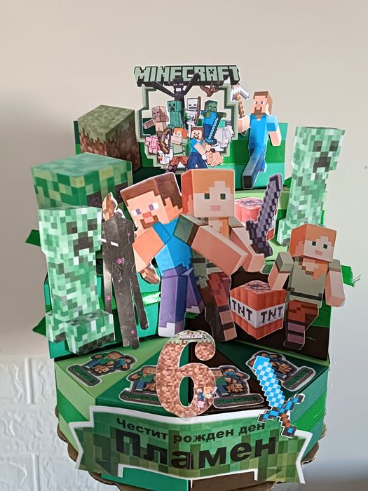 Промоция !Изработка на картонени торти Frozen, Minecraft ,Соник,Блуи и