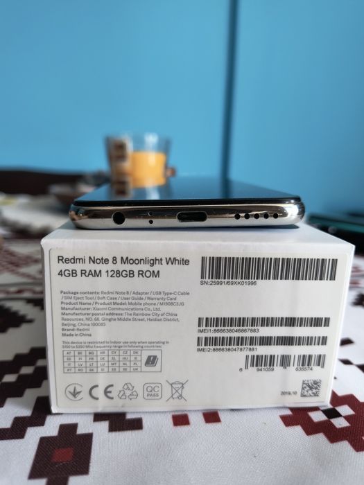 Xiaomi Redmi Note 8 128GB 4,00 + 2,00 GB RAM