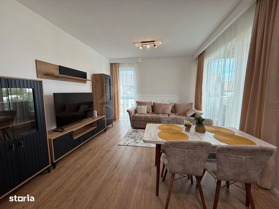 Inchiriez apartament cu 2 camere , bloc nou
