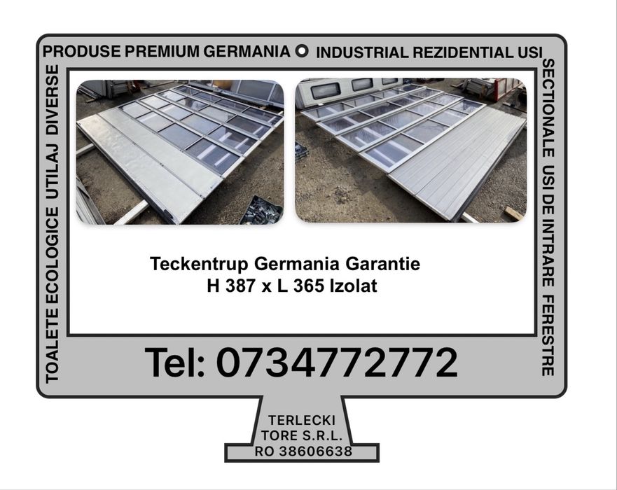 USA SECTIONALA INDUSTRIALA poarta hala garaj H 387 x L 367 Germania