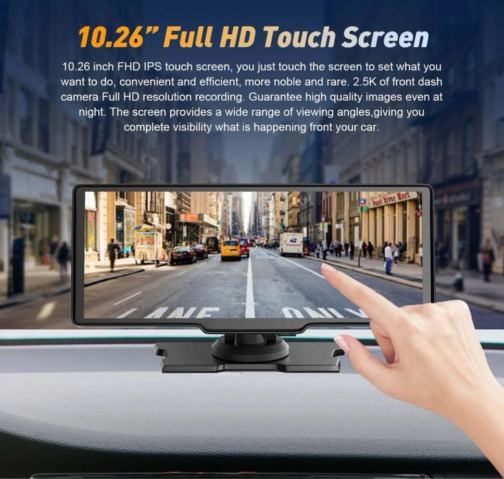 XGODY H26 10.26 инча автомобилен дисплей CarPlay Android Auto 1080P