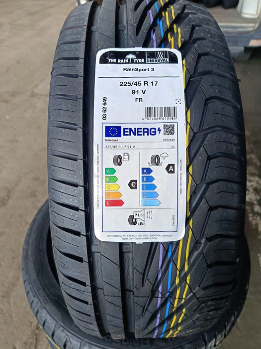 НОВИ ЛЕТНИ -17цола -225/45-1бр.-169лв."UNIROYAL"-с монтаж и баланс