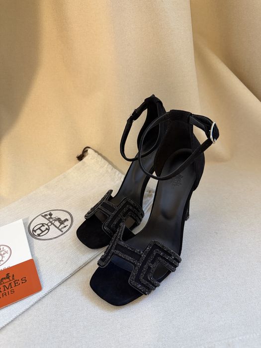 Sandale cu toc hermes- livrare 24 ore