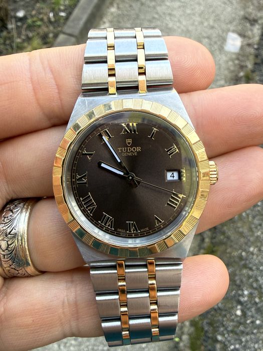 Ceas Tudor Royal - Aur otel - Chocolate dial ! Acte cutie full