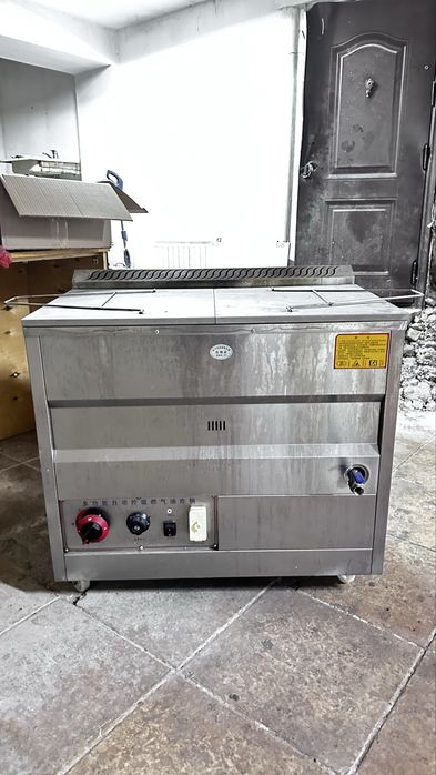 Промышленная газовая фритюрница из нержавеющей стали