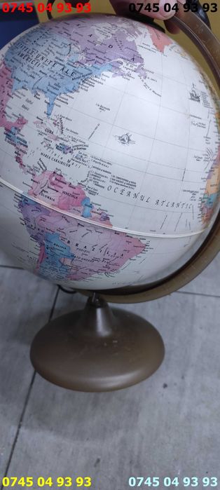 glob pamantesc cu iluminare 25cm diametru in romana