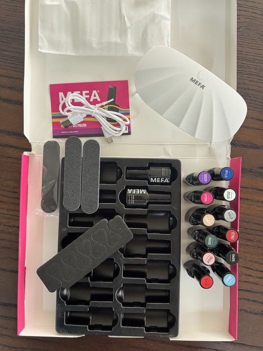 Kit Unghii Gel cu Lampa UV Nou