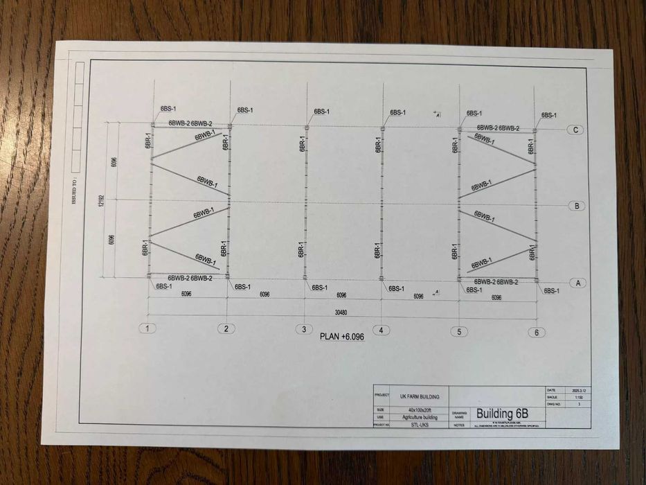 Hală metalică portal frame galvanizată – 30m x 12m x 6m – Nouă / Neutilizată