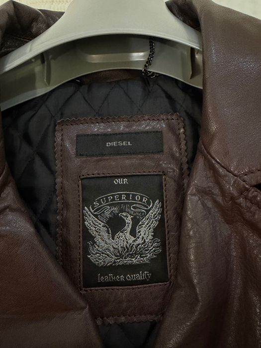 Дамско яке естествена кожа Diesel