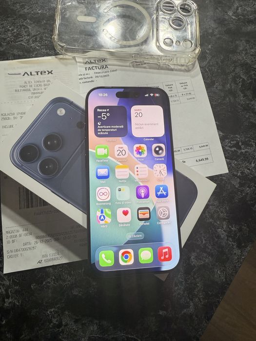 Iphone 17 pro 256 GB factura/gatanție