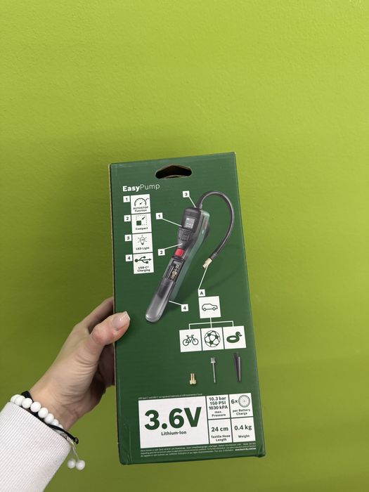 Bosch Easy Pump 3.6 V 10.3 bar 150PSI  1030kPA