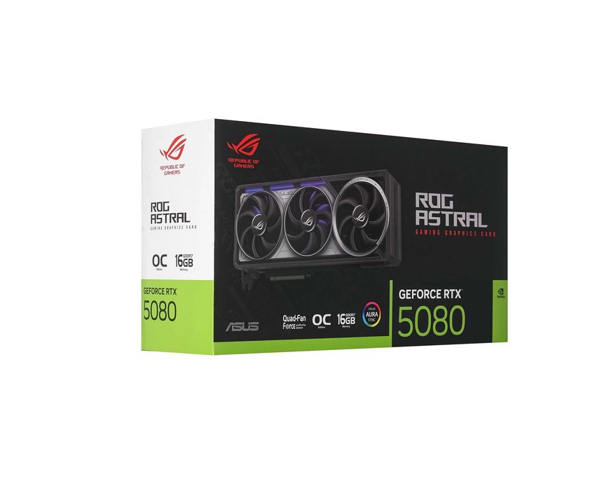 - Видеокарта ASUS ROG Astral GeForce RTX 5080 OC 16GB GDDR7