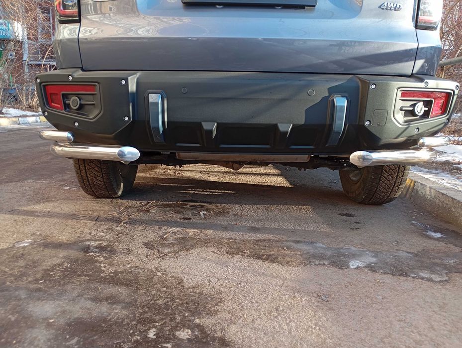 Защита заднего бампера Хавал Дарго-Х