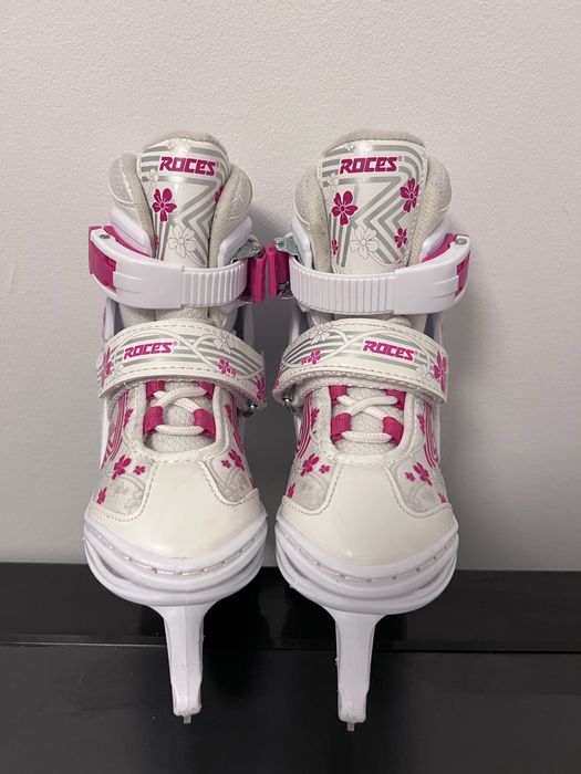 Patine copii Roces White/Pink marimea 26-29 Reglabile