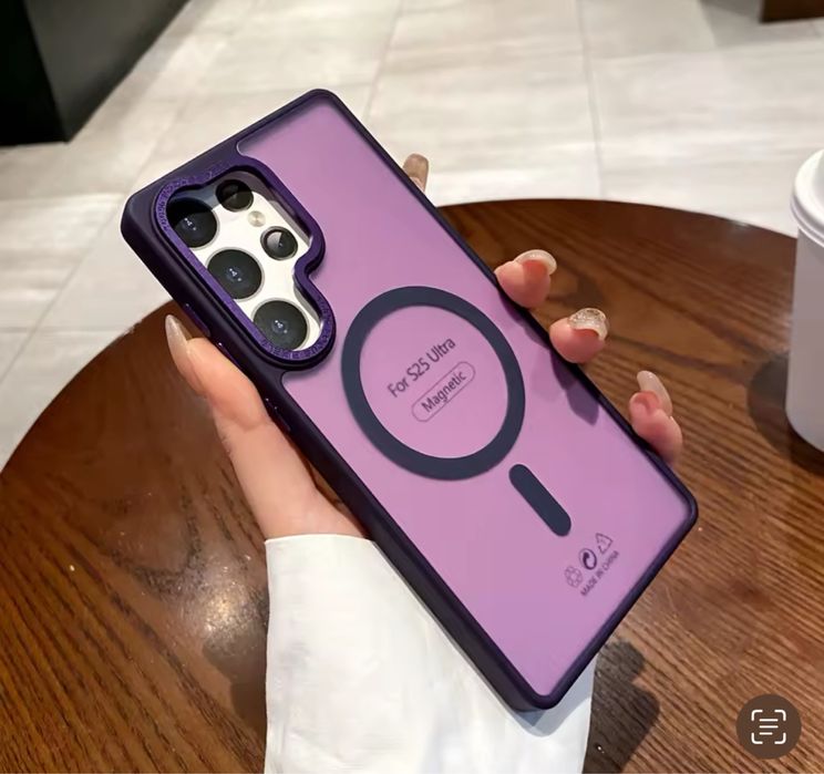 Samsung S24/S25/PLUS/ULTRA - Husa Magsafe Safe Case Spate Mat