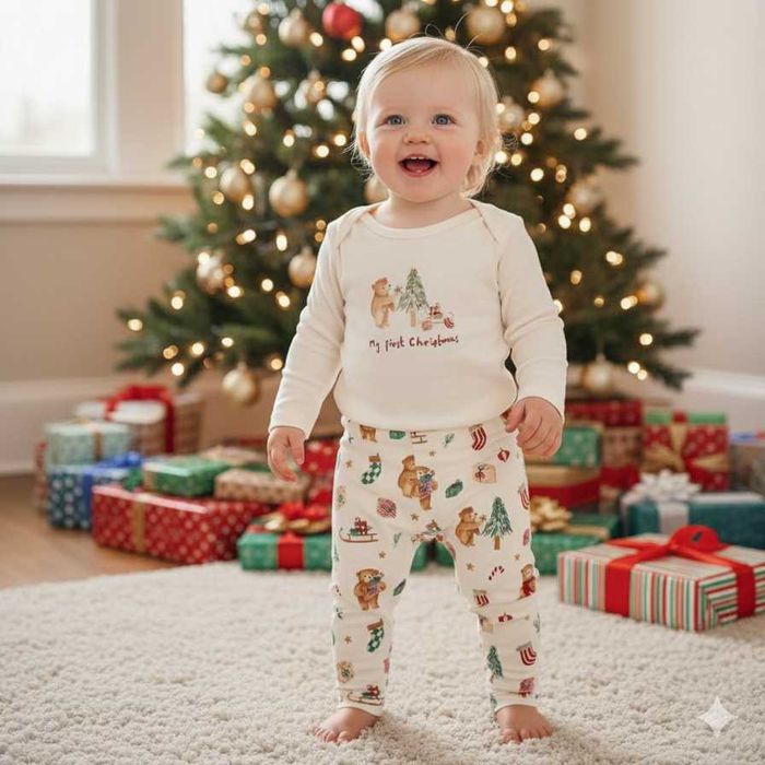 Коледен комплект Tu 25 - BGN, 9 - 12 Месеца