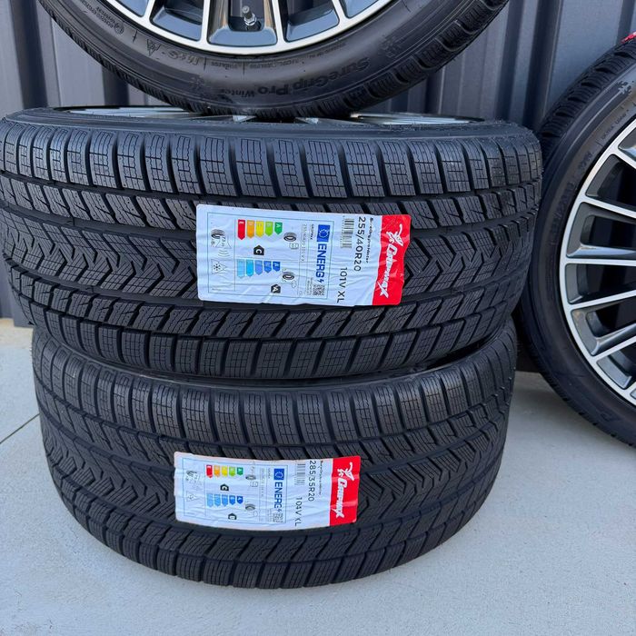 Jante Mercedes S class W223 E class W214 20 R20 cu anvelope 285 35 20 cu 255 40 20 cauciucuri de iarna Roti Complete cu senzori de presiune