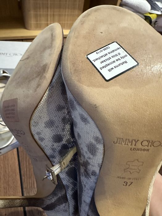 Sandale Jimmy Choo din piele de reptila 37 noi