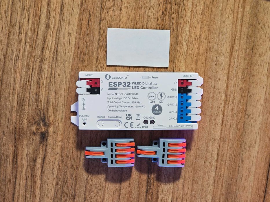 Kit bandă LED adresabilă WS2815 RGB – Iluminare inteligentă prin Wifi