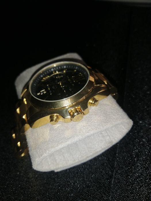 Ceas bărbătesc, mecanism Michael K  carcasa aurie cu brățară aurie