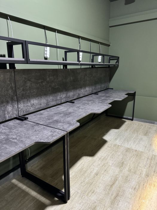 Компьютерный клуб учун лофт мебель|Кибер клуб|Геймерское кресло и стол