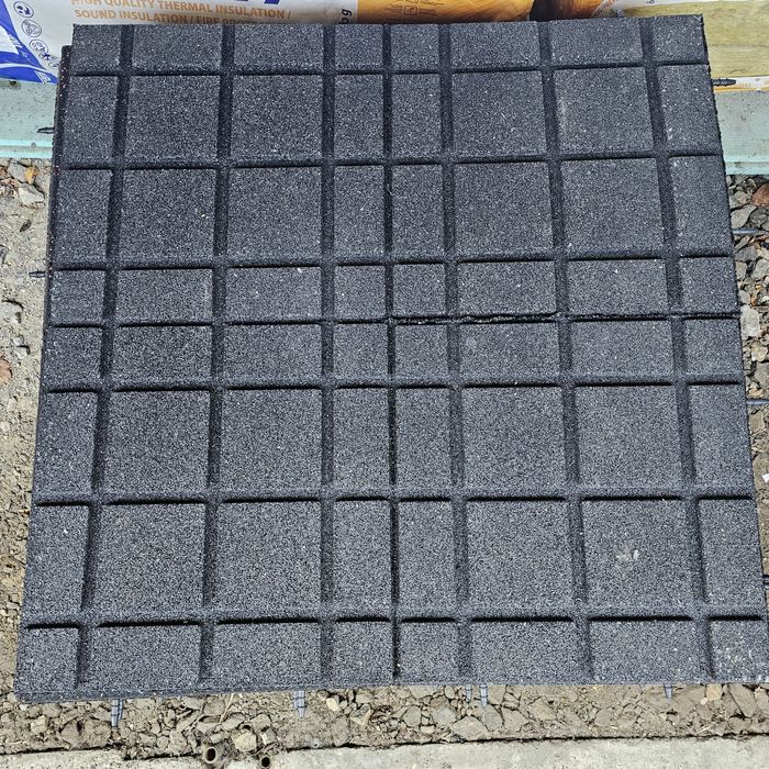 Гумена настилкa Pro  100х100х3 см | Каучукови фитнес плочи с EPDM  пръски, най-висок клас-Германия